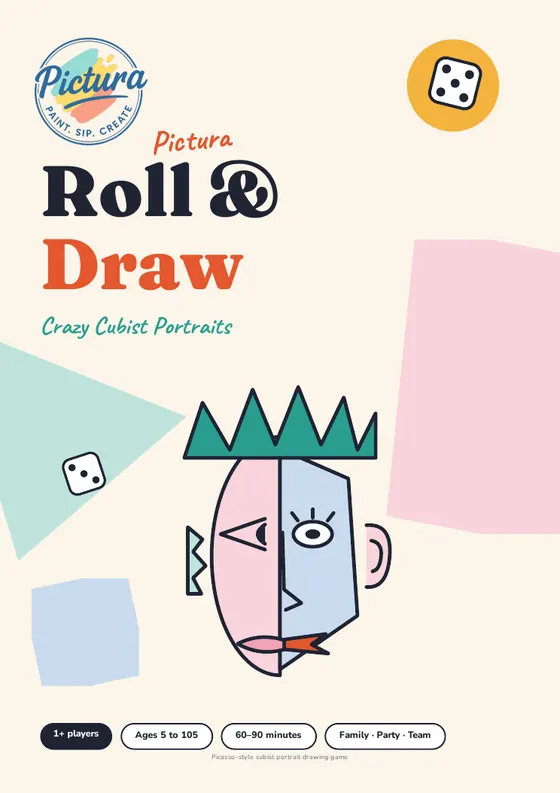 Pictura Roll & Draw: Crazy Cubist Portraits kit cover